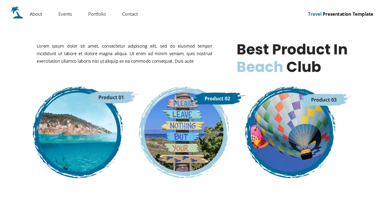 Beach Club - Travel Powerpoint Templates, Presentation Templates ...