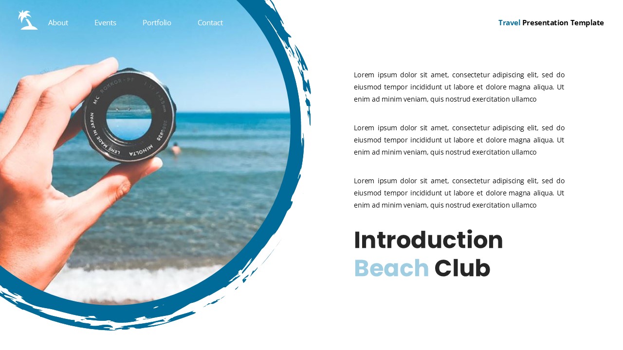 Beach Club - Travel Keynote Templates, Presentation Templates ...
