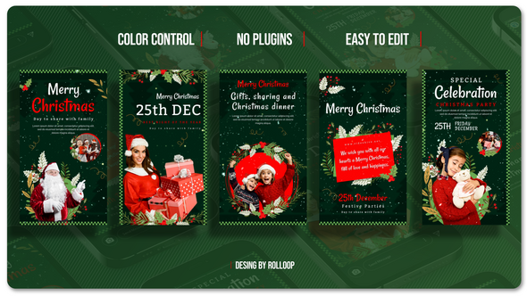 Merry Christmas Stories V3 Openers template preview