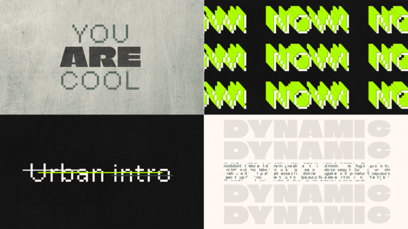 Urban Dynamic Promo Openers template preview