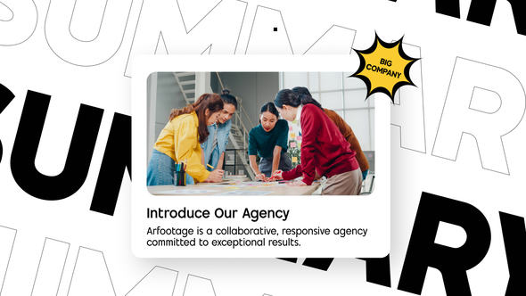 Summary Promo Openers template preview