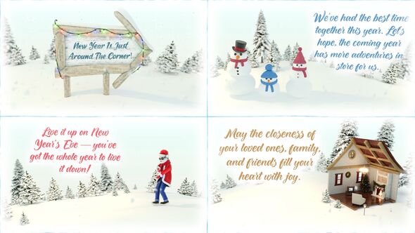 New Year Wishes And Greetings Openers template preview