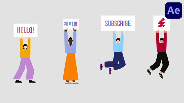 Character Titles for After Effects Titles template preview