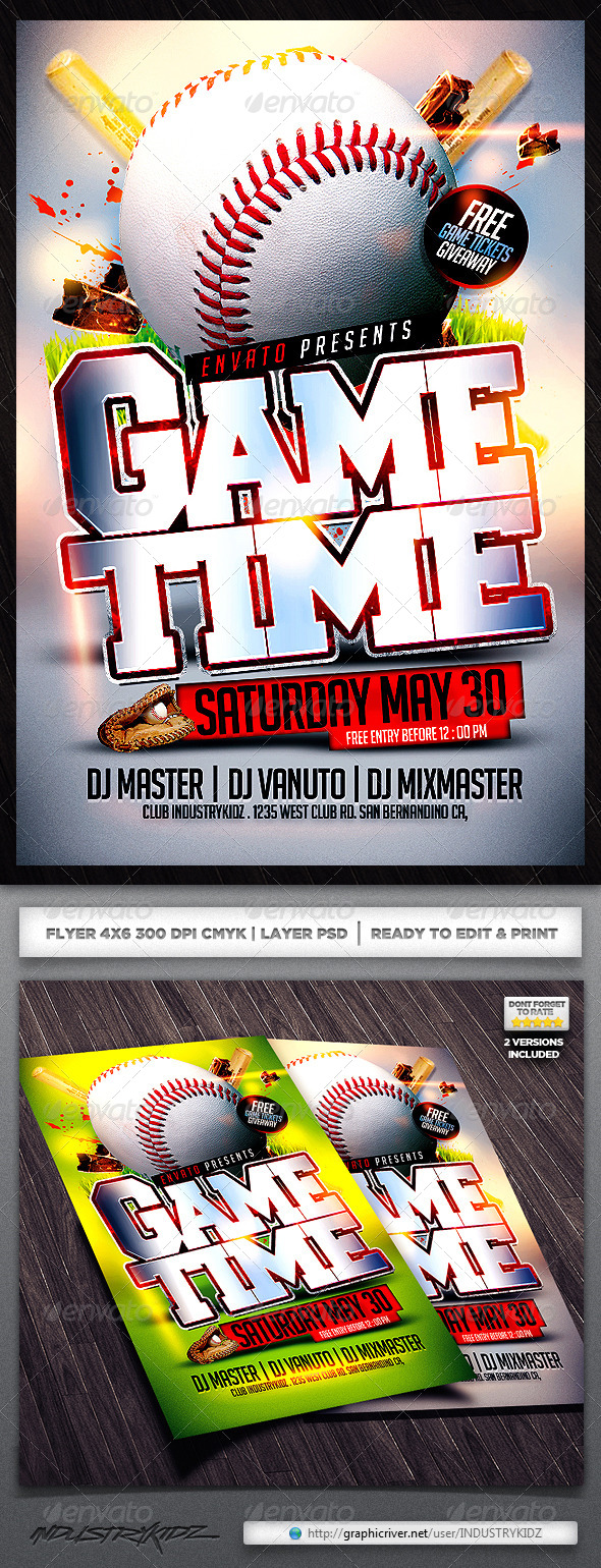 baseball flyer templates