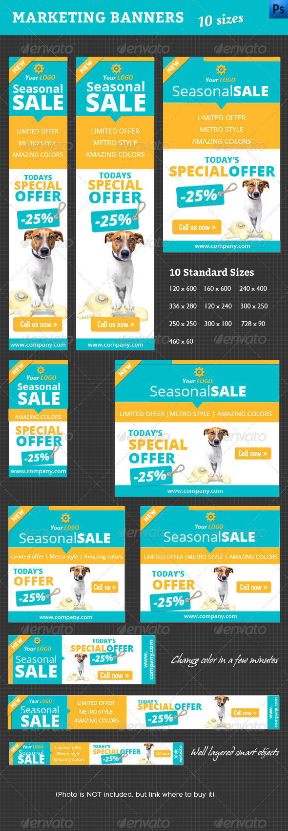 Marketing Banner - Banners & Ads Web Elements