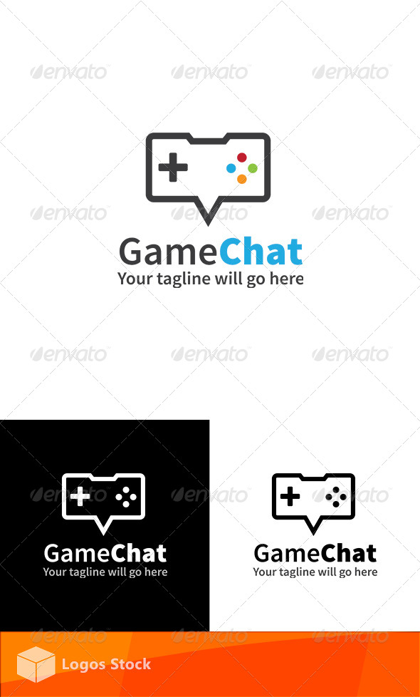 Gaming Logo - Game Chat - Vector Abstract