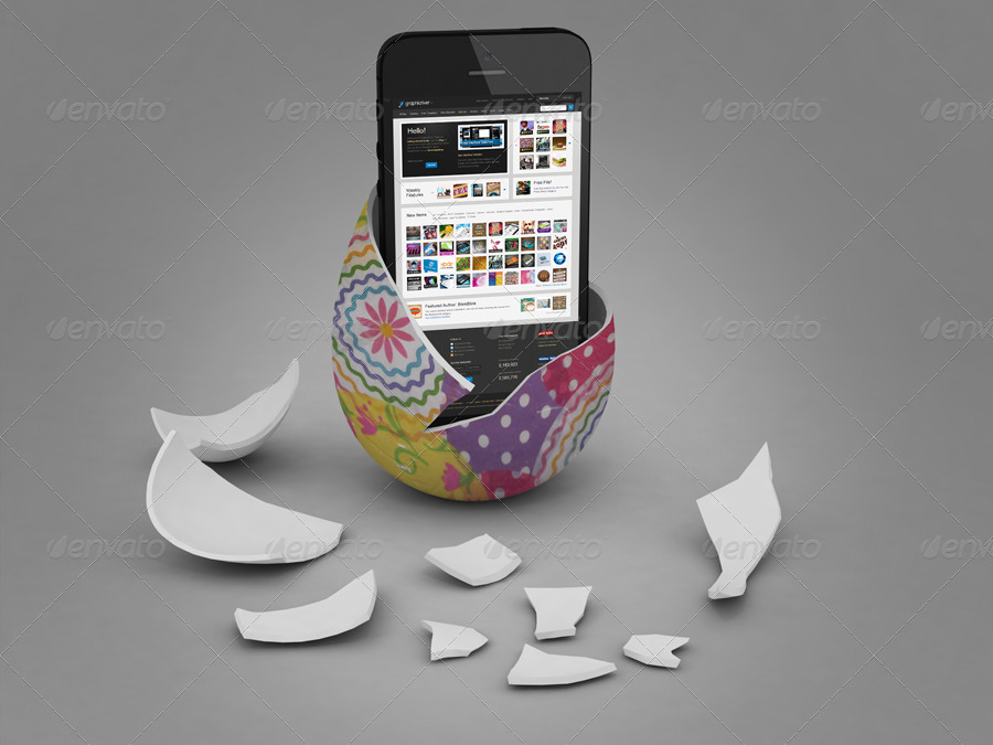 Download Easter Egg Phone Mockup by themedia | GraphicRiver