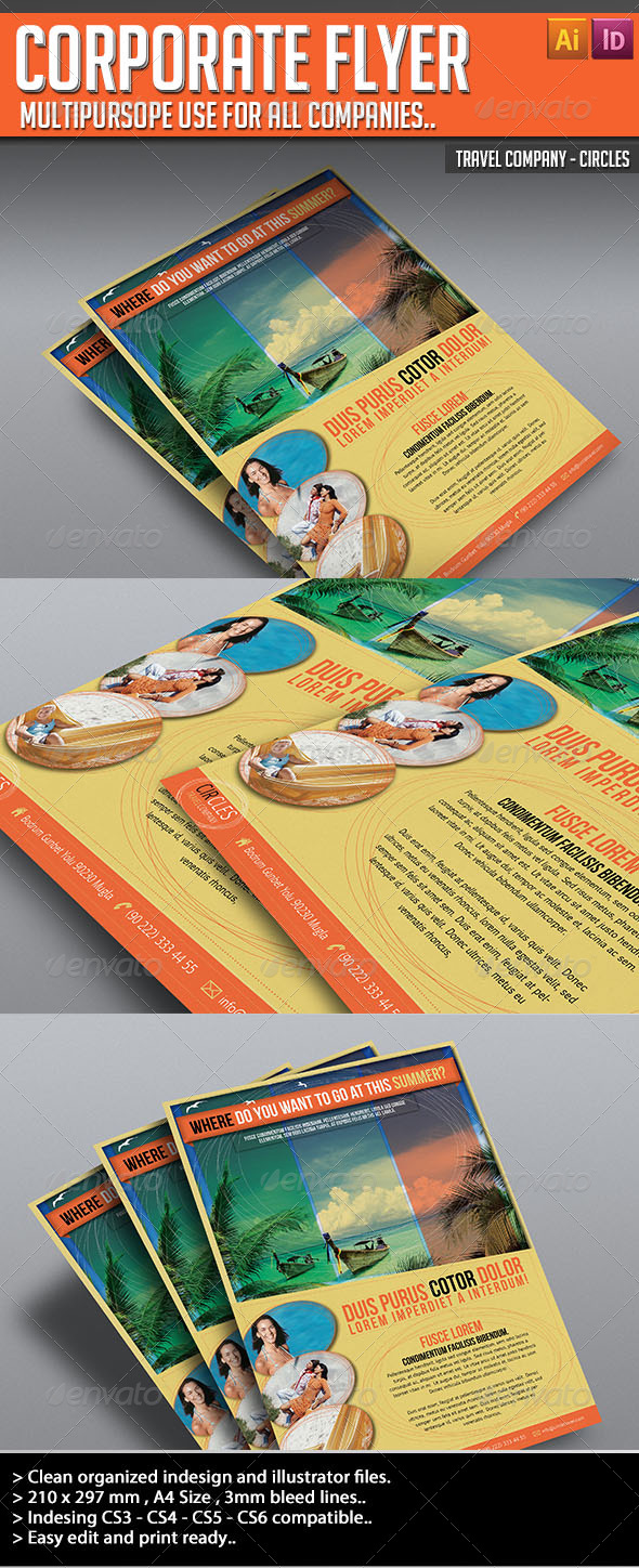 Corporate Flyer - Circles - Holidays Events