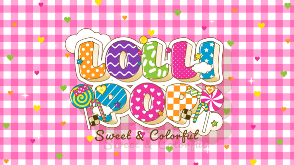 Candy Colorful Titles Titles template preview