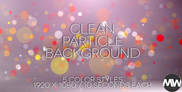 Clean Floating Particle Background - 5 Pack