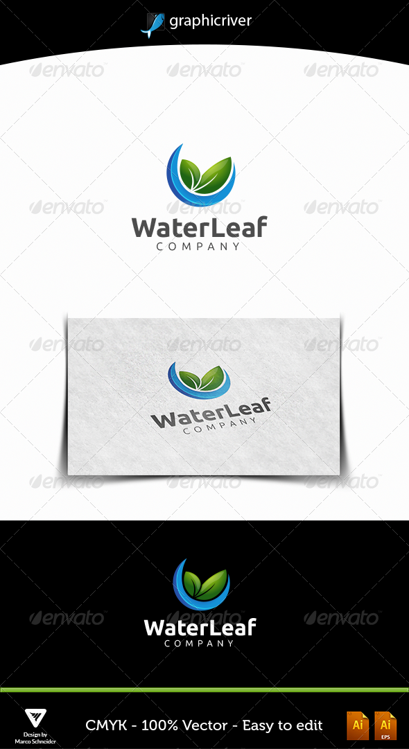 Waterleaf - Nature Logo Templates