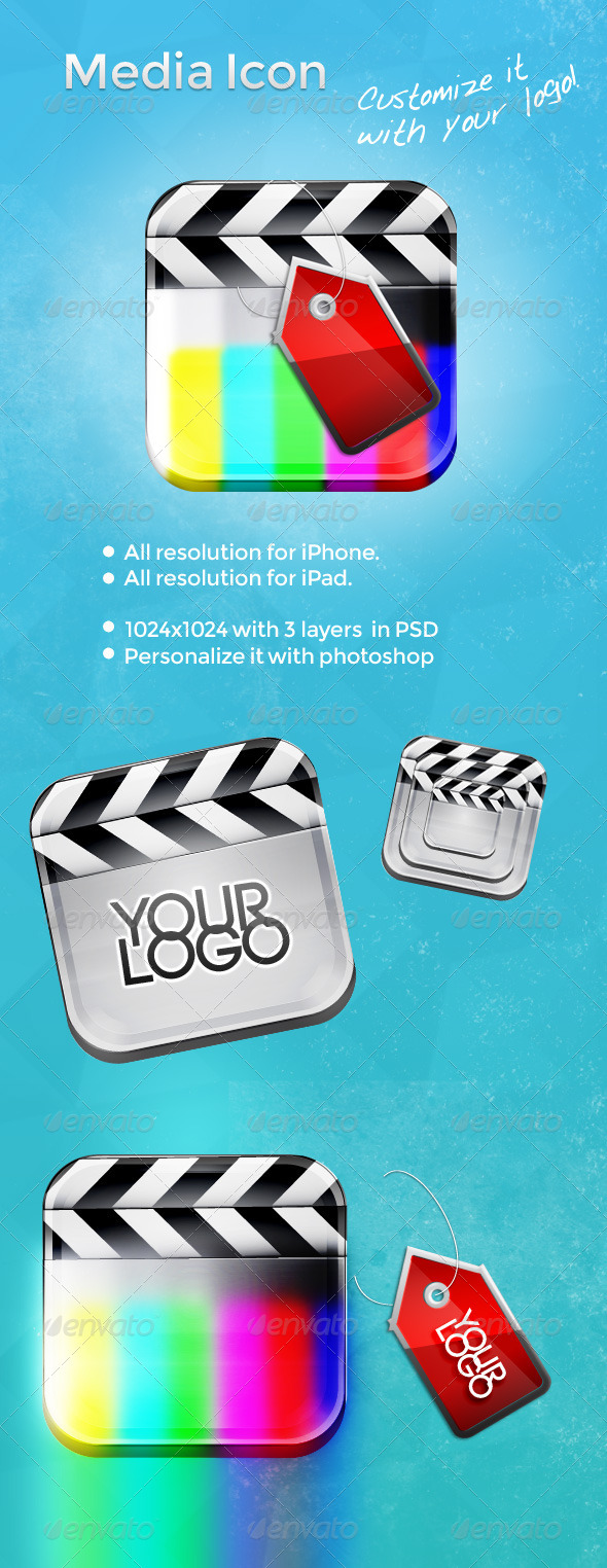 Media Icon for iPhone - Icons