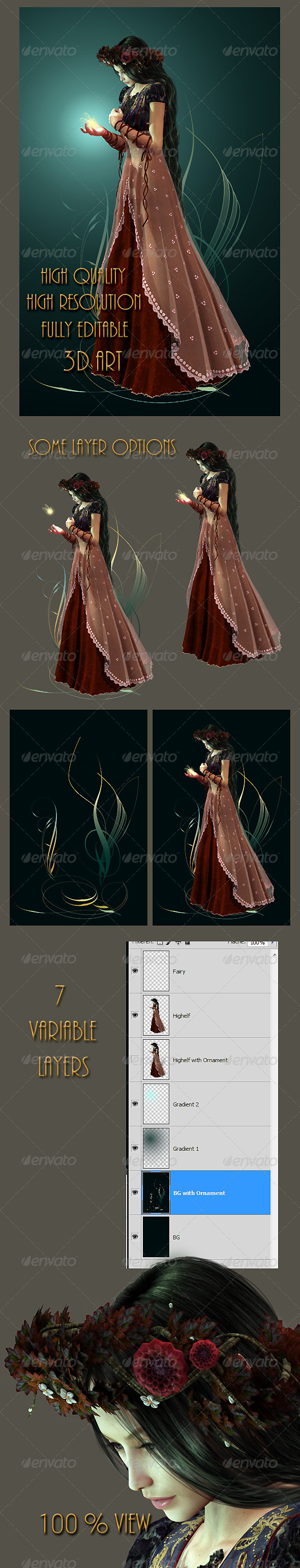 High Elf - Characters 3D Renders