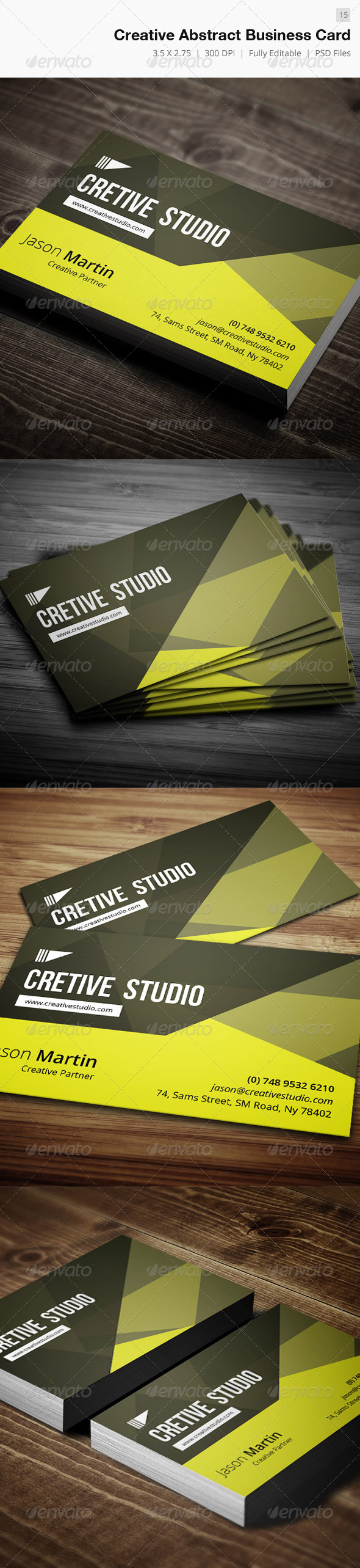 Creative Abstract Business Card - 15 - Creative Business Cards