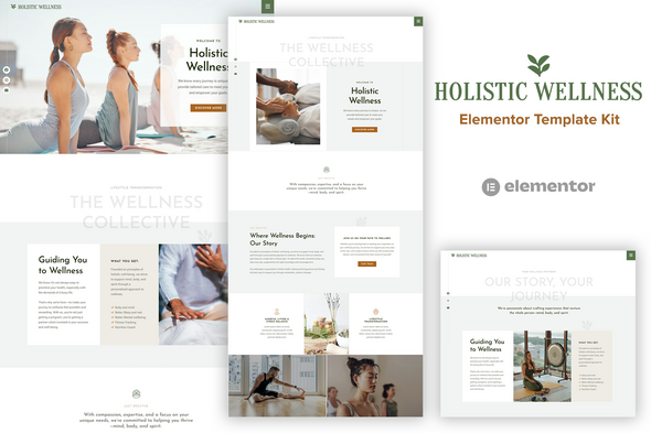 Holistic Welness - Alternative Health Elementor Template Kit