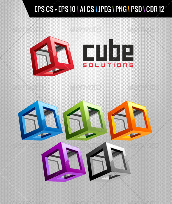 Cube Logo - Vector Abstract
