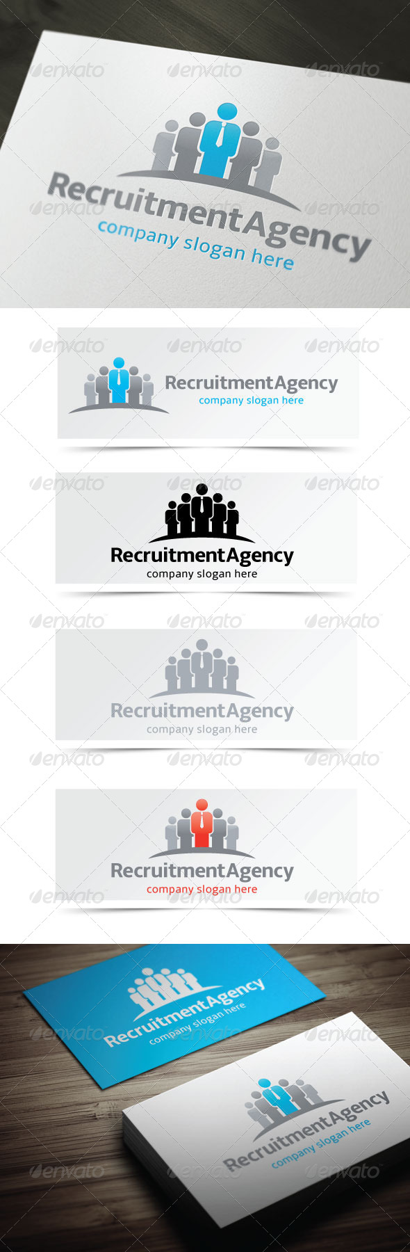 Recruitment Agency - Humans Logo Templates