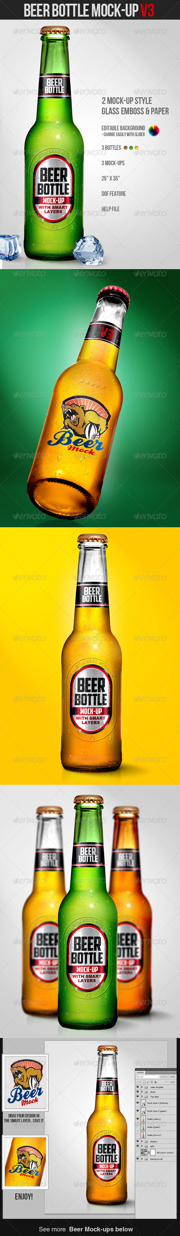 Download Beer Bottle Mock Up V3 By Mixmedia87 Graphicriver