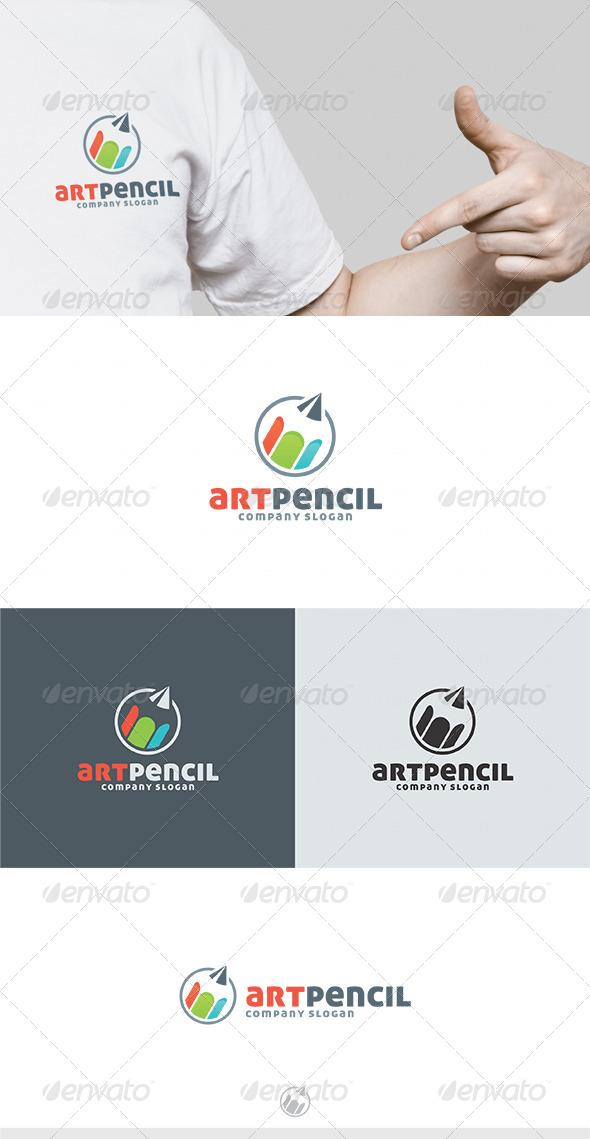 Art Pencil Logo - Vector Abstract