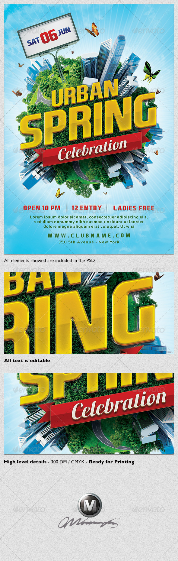 Urban Spring Flyer Template - Events Flyers