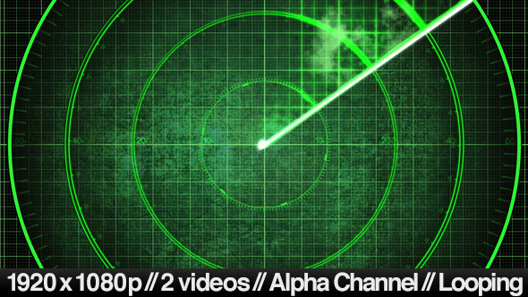 Radar Detection Screen Display - 2 Looping Styles by ...