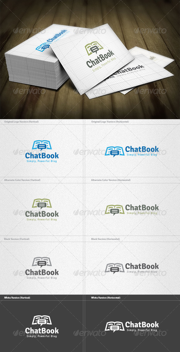 Chat Book Logo - Symbols Logo Templates