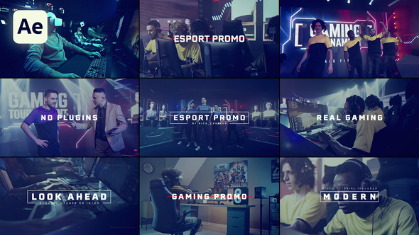 Esport Digital Promo Video Displays template preview