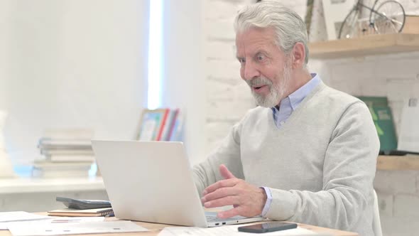 Excited Old Man Amazed By Results alt