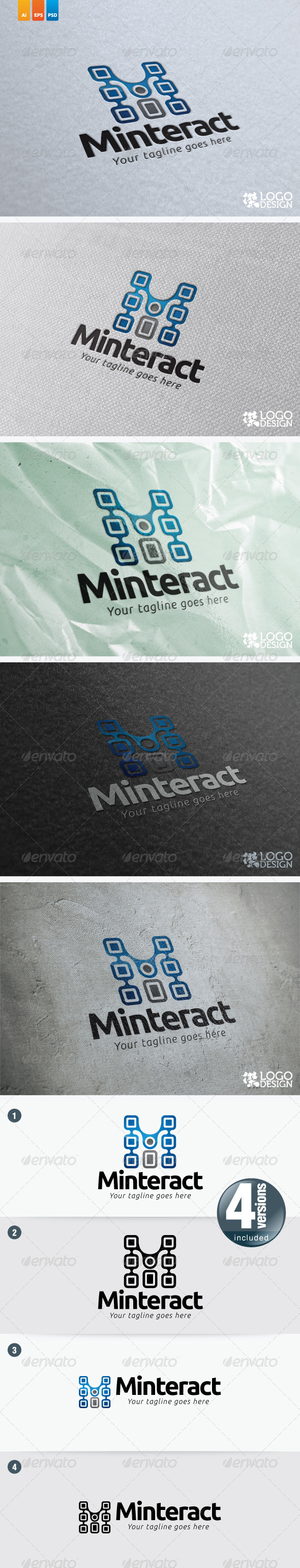Minteract - Letters Logo Templates