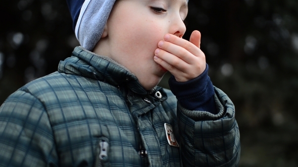 Boy Coughing