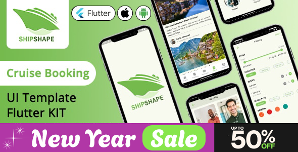 ShipShape – Online Cruise Booking Flutter UI Kit Nulled