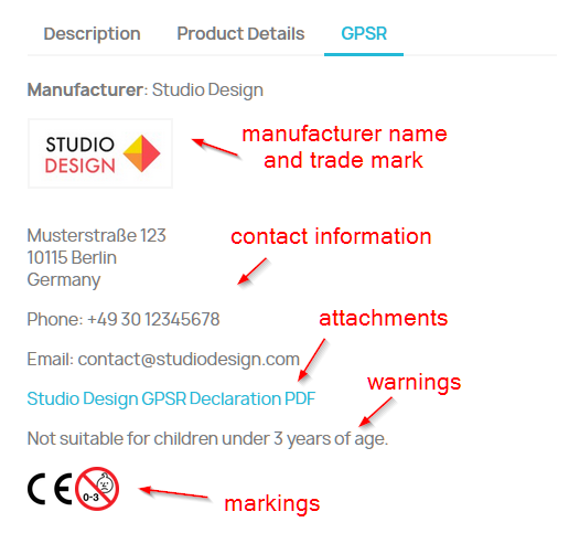 GaPSer - PrestaShop GPSR Directive Compatibility Module - 1