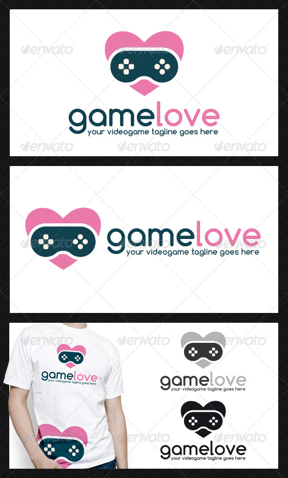Game Love Logo Template - Symbols Logo Templates
