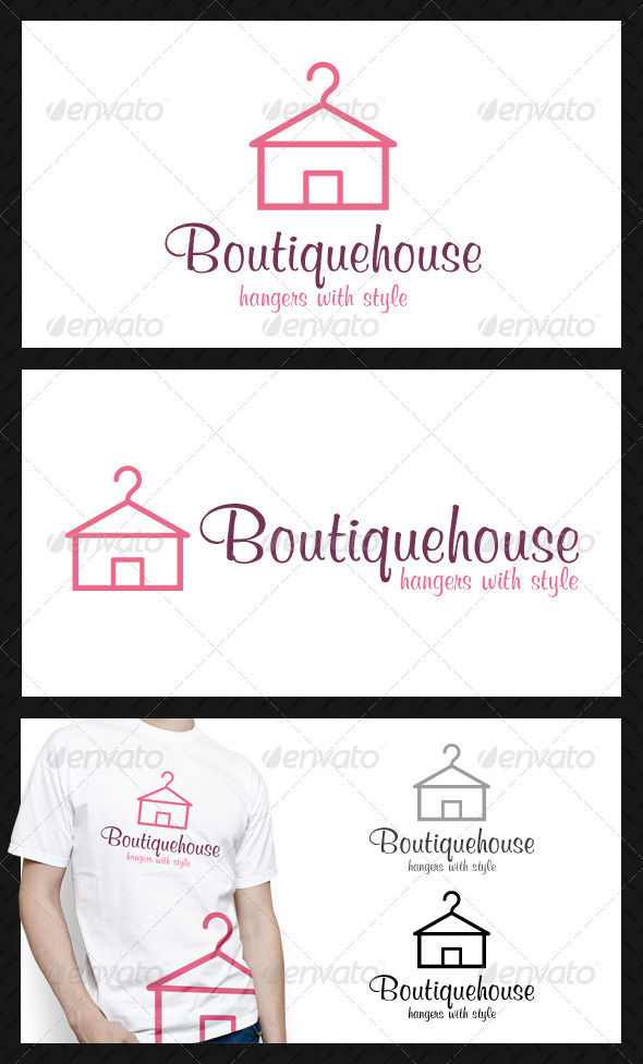 Boutique House Logo Template - Buildings Logo Templates