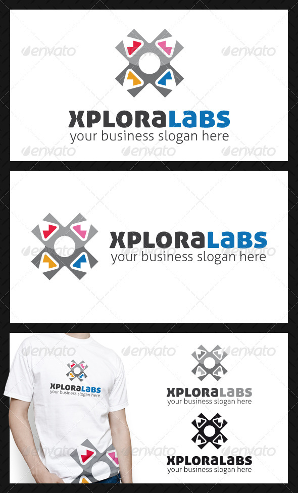 Xplora Labs Letter X Logo Template - Letters Logo Templates