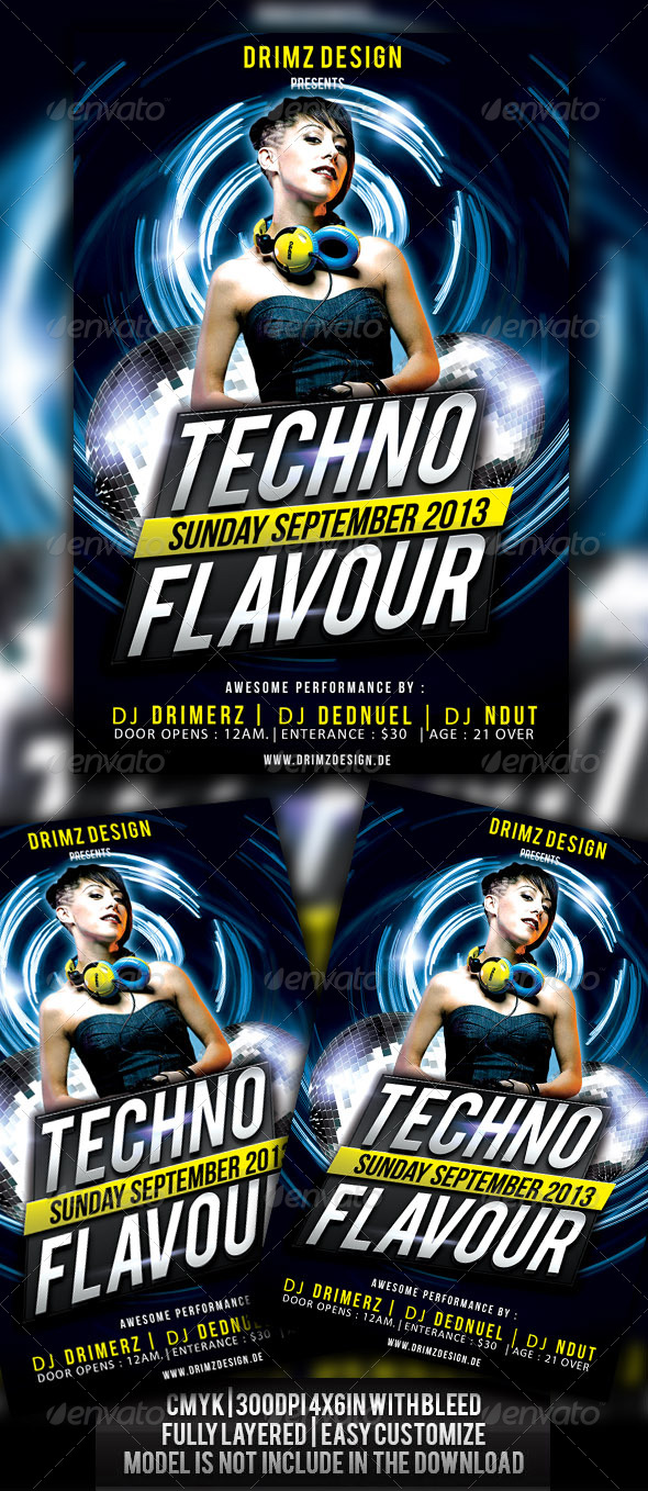 Electro Flyer - Clubs & Parties Events