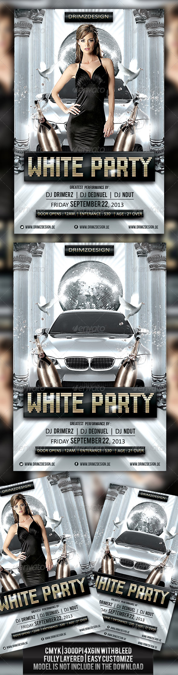 White Party Flyer - Clubs & Parties Events