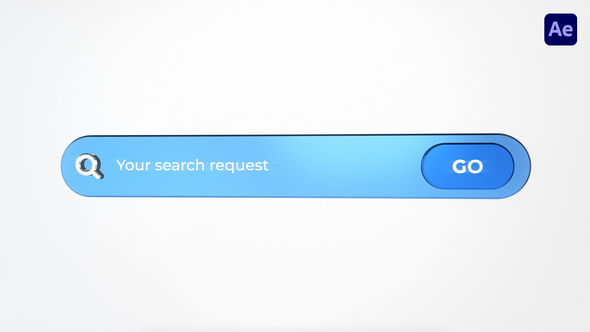 3D Search Logo Intro Logo Stings template preview