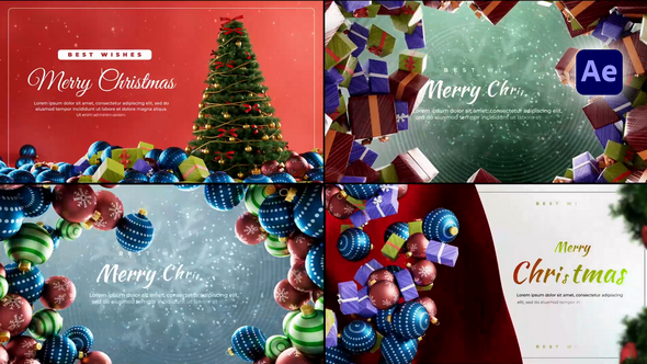 Festive Christmas Greetings Pack Openers template preview