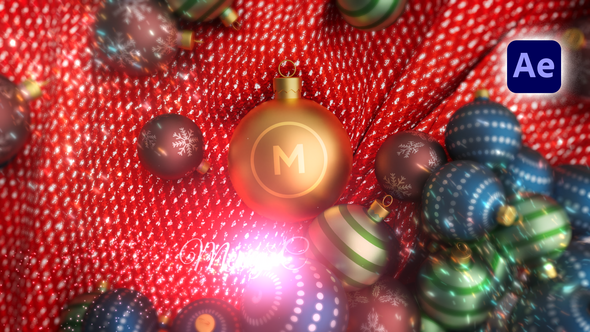 Christmas Ornament Logo Reveal Logo Stings template preview