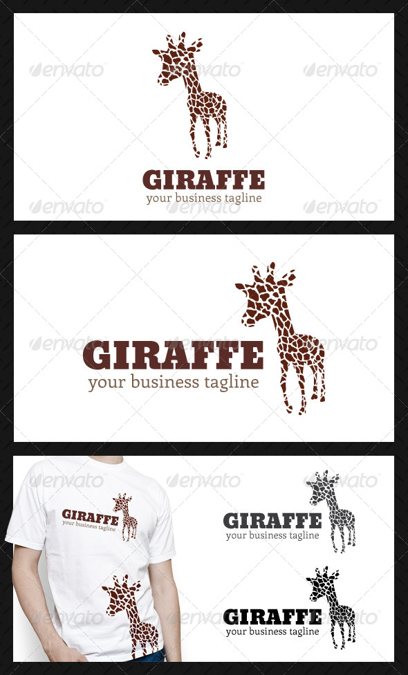 Giraffe Studio Logo Template - Animals Logo Templates