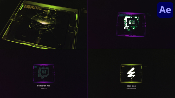 Sci-Fi 3D Logo Reveal for After Effects Logo Stings template preview