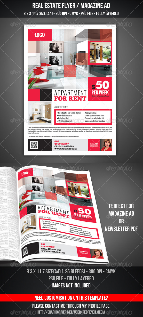 Real Estate Flyer / Magazine AD - Commerce Flyers