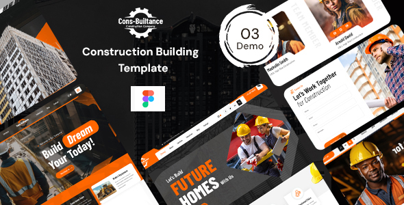 Cons-Builtance - Construction & Building Figma Template