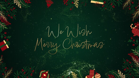 Christmas Wishes Titles template preview