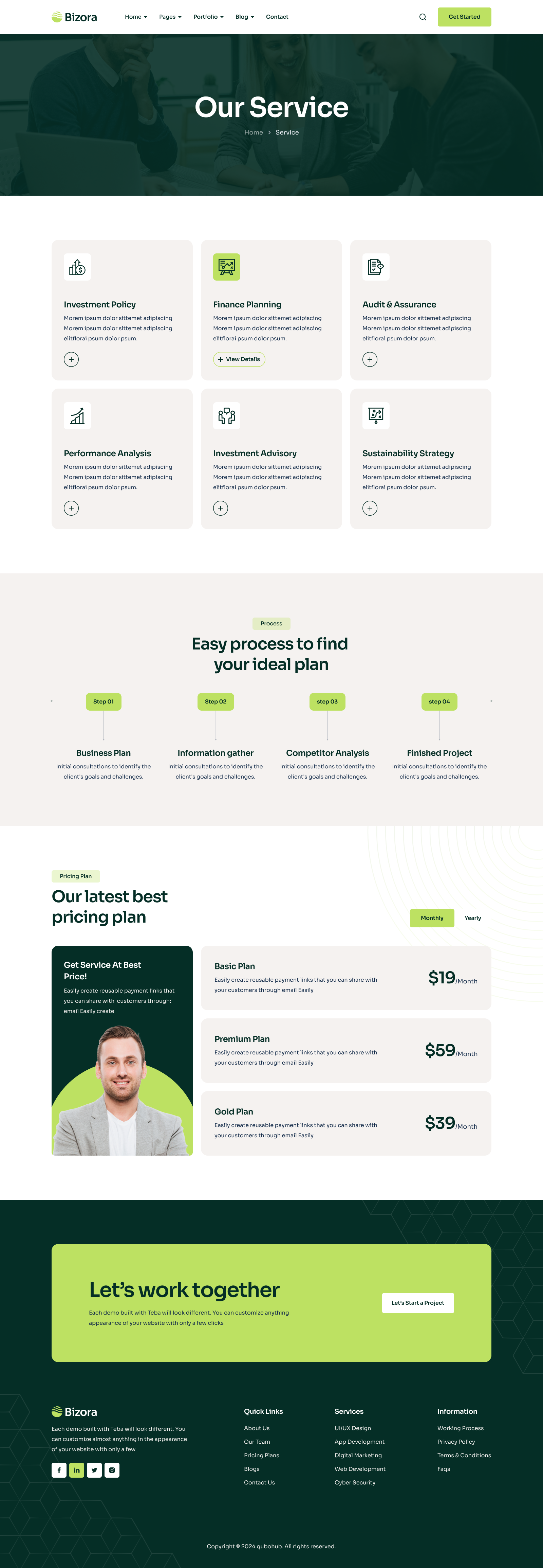 Bizora - Business Consulting Figma Template by qubohub | ThemeForest