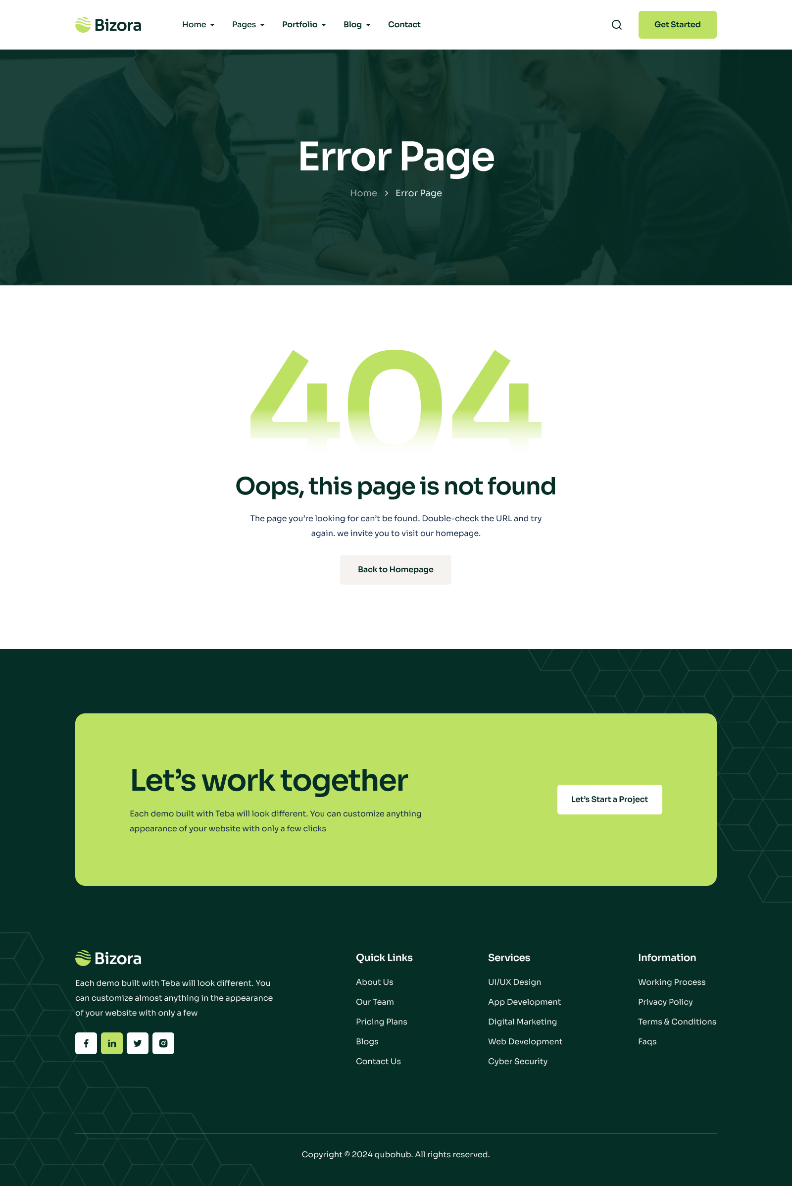 Bizora - Business Consulting Figma Template by qubohub | ThemeForest