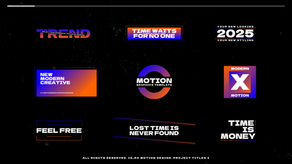 Titles X Titles template preview