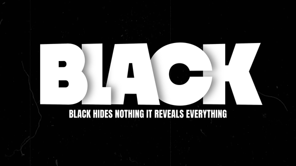 Black | Text Animations Titles template preview