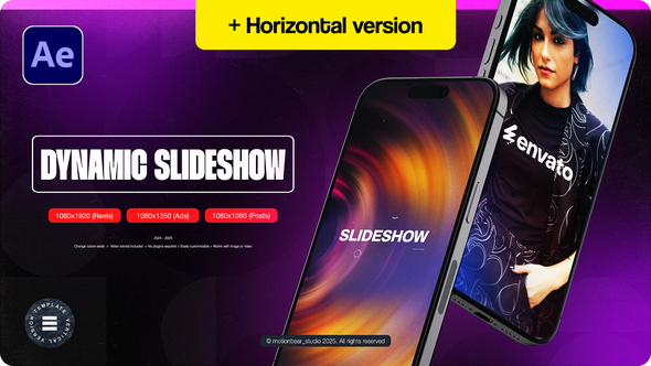 Vertical Dynamic Slideshow Openers template preview